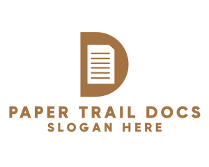 Documentation - Gold D Document logo design