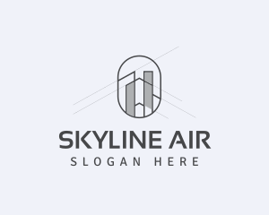 Architect Building Skyscraper Realty Logo