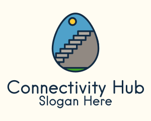 Concrete Stairs Egg Logo