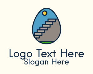 Concrete Stairs Egg Logo