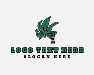 Marijuana Dispensary - Cannabis Marijuana Skater logo design