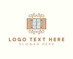 Curtain - Ornamental Window Design logo design