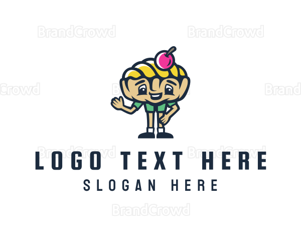 Ice Cream Gelato Boy Logo