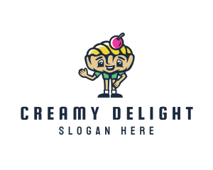 Yogurt - Ice Cream Gelato Boy logo design