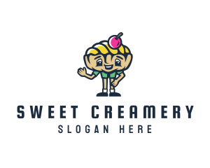 Ice Cream Gelato Boy logo design