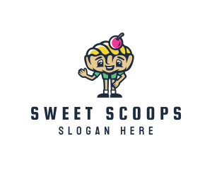 Gelato - Ice Cream Gelato Boy logo design