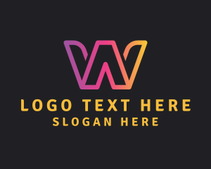 Modern - Gradient Business Firm Letter W logo design