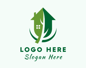 House Residential Leaf Logo