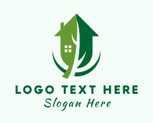 House Residential Leaf Logo