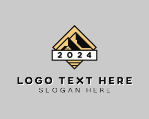 Tourist - Mountain Peak Adventure logo design