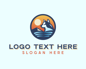 Veterinary - Dog Mountain Travel logo design