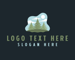 Forestry - Outdoor Pine Tree logo design