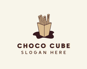 Choco Pastry Churros logo design