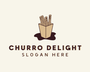 Churros - Choco Pastry Churros logo design