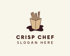 Choco Pastry Churros logo design