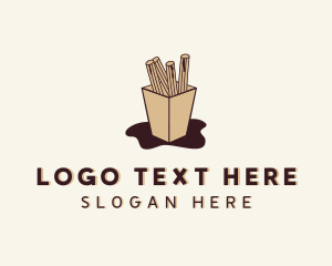 Pastry Chef - Choco Pastry Churros logo design