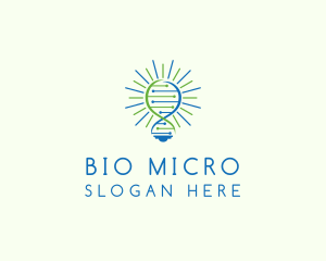 Microbiology - Innovation DNA Bulb logo design