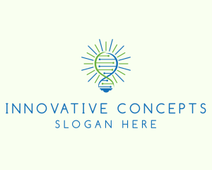 Innovation DNA Bulb logo design