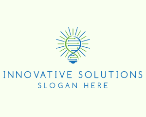 Innovation - Innovation DNA Bulb logo design