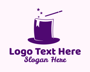 Learning - Magical Book Hat logo design