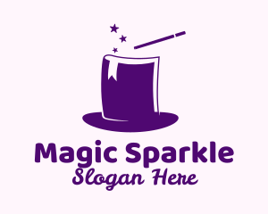 Magical Book Hat logo design