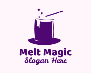 Magical Book Hat logo design