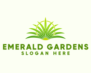 Green Grass Gardening logo design