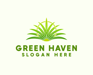 Green Grass Gardening logo design