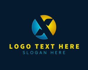 Gradient - Creative Business Letter X logo design