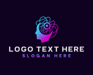 Modern - AI Brain Technology logo design