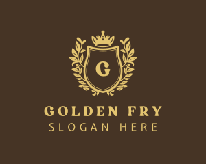 Golden Shield Royalty logo design