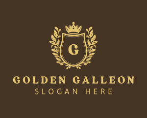 Golden Shield Royalty logo design