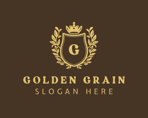 Golden Shield Royalty logo design