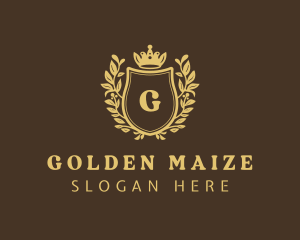 Golden Shield Royalty logo design