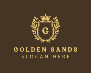 Golden Shield Royalty logo design