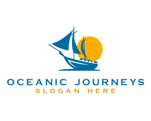 Voyage - Yacht Travel Cruise logo design