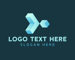 3d - 3D Arrow Box logo design