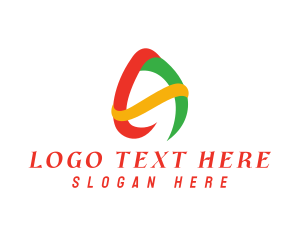 Ribbon - Swoosh Stroke Letter A logo design