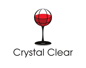 Glassware - Wine Glass Globe logo design