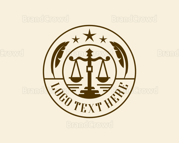 Legal Justice Courthouse Logo