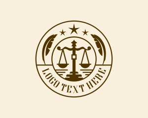 Legal Justice Courthouse logo design