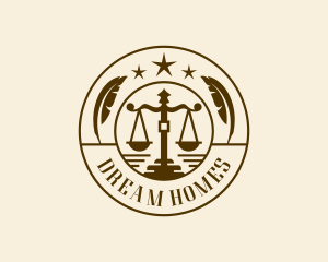 Legal Justice Courthouse Logo