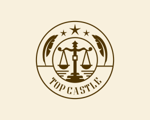 Judiciary - Legal Justice Courthouse logo design