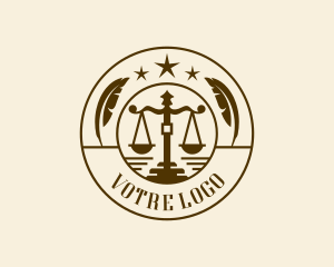 Legal Justice Courthouse logo design