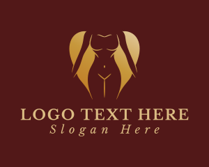 Nude - Woman Sexy Body logo design