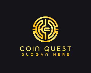 Cryptocurrency Digital Coin logo design