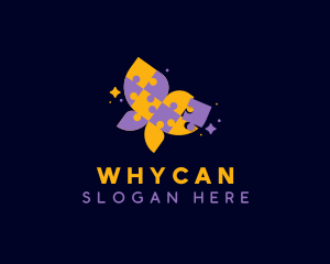 Problem Solving - Jigsaw Butterfly Puzzle logo design