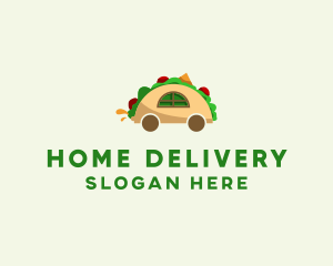 Taco Restaurant Cart logo design