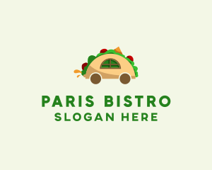 Taco Restaurant Cart logo design