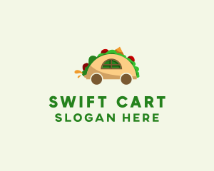 Taco Restaurant Cart logo design